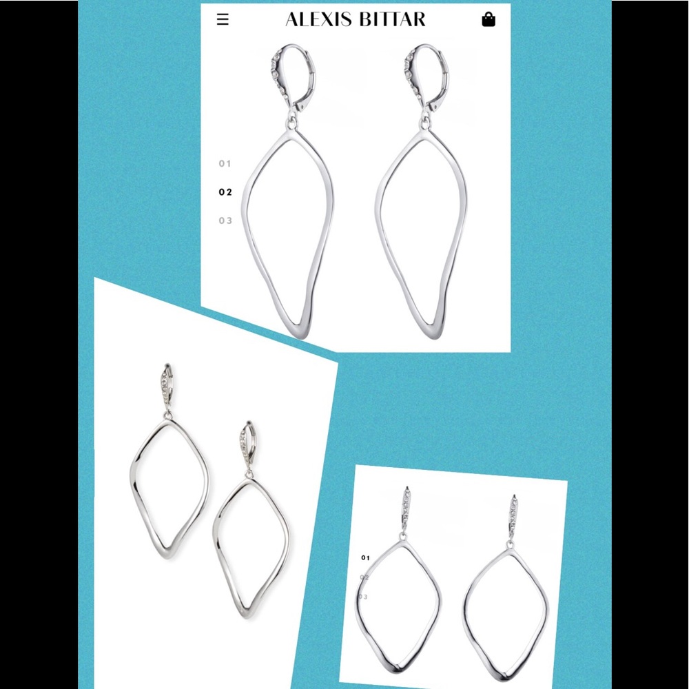 Alexis Bittar Sculpted Aura Teardrop Earrings - Picture 3 of 8